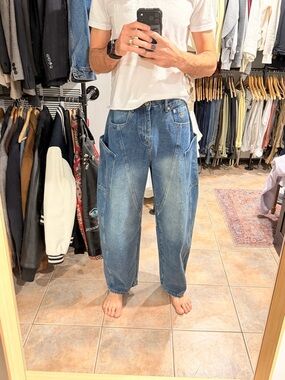 AELFRIC EDEN BAGGY BARREL BIG POCKET JEANS